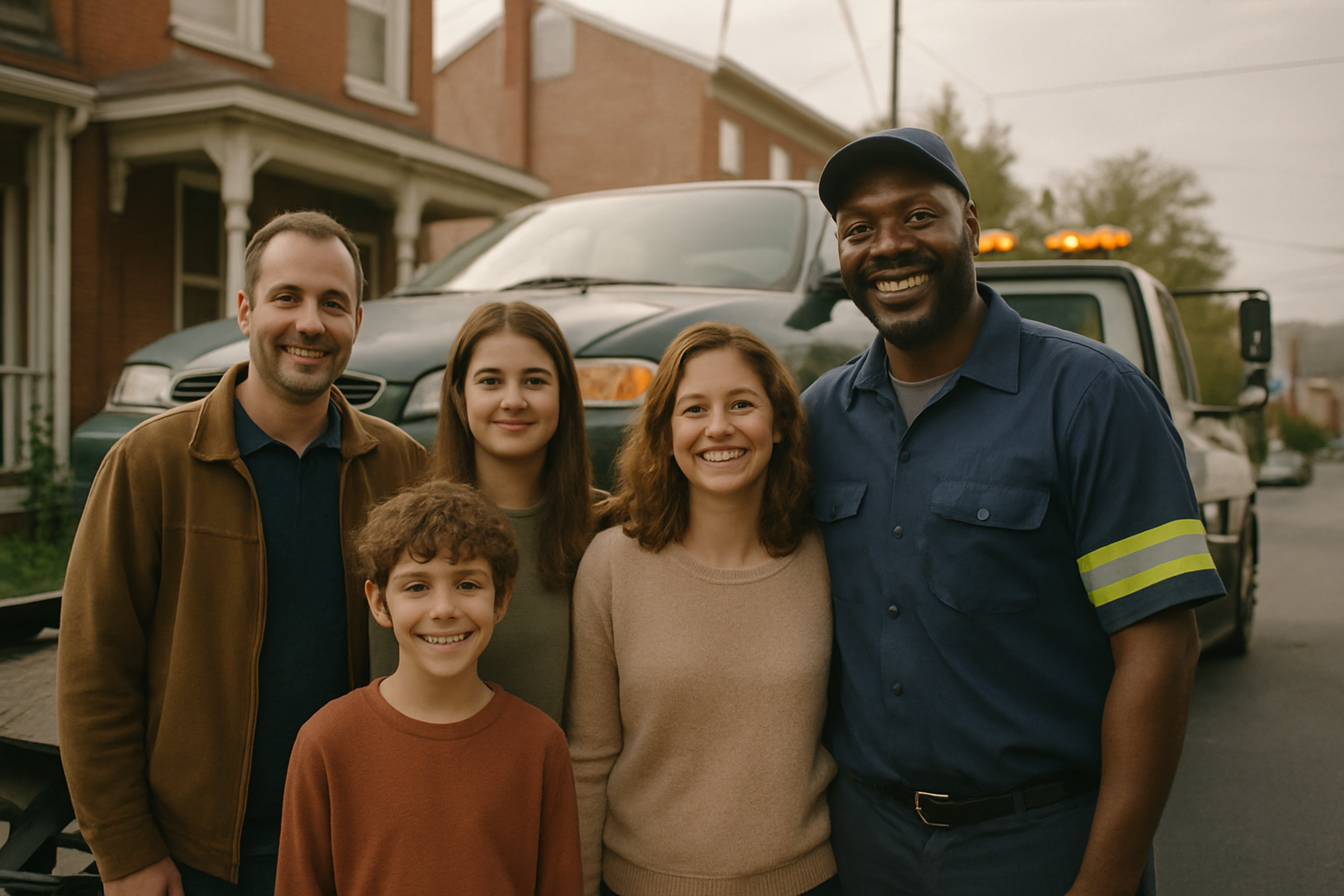 Vehicle donation moment in Reading